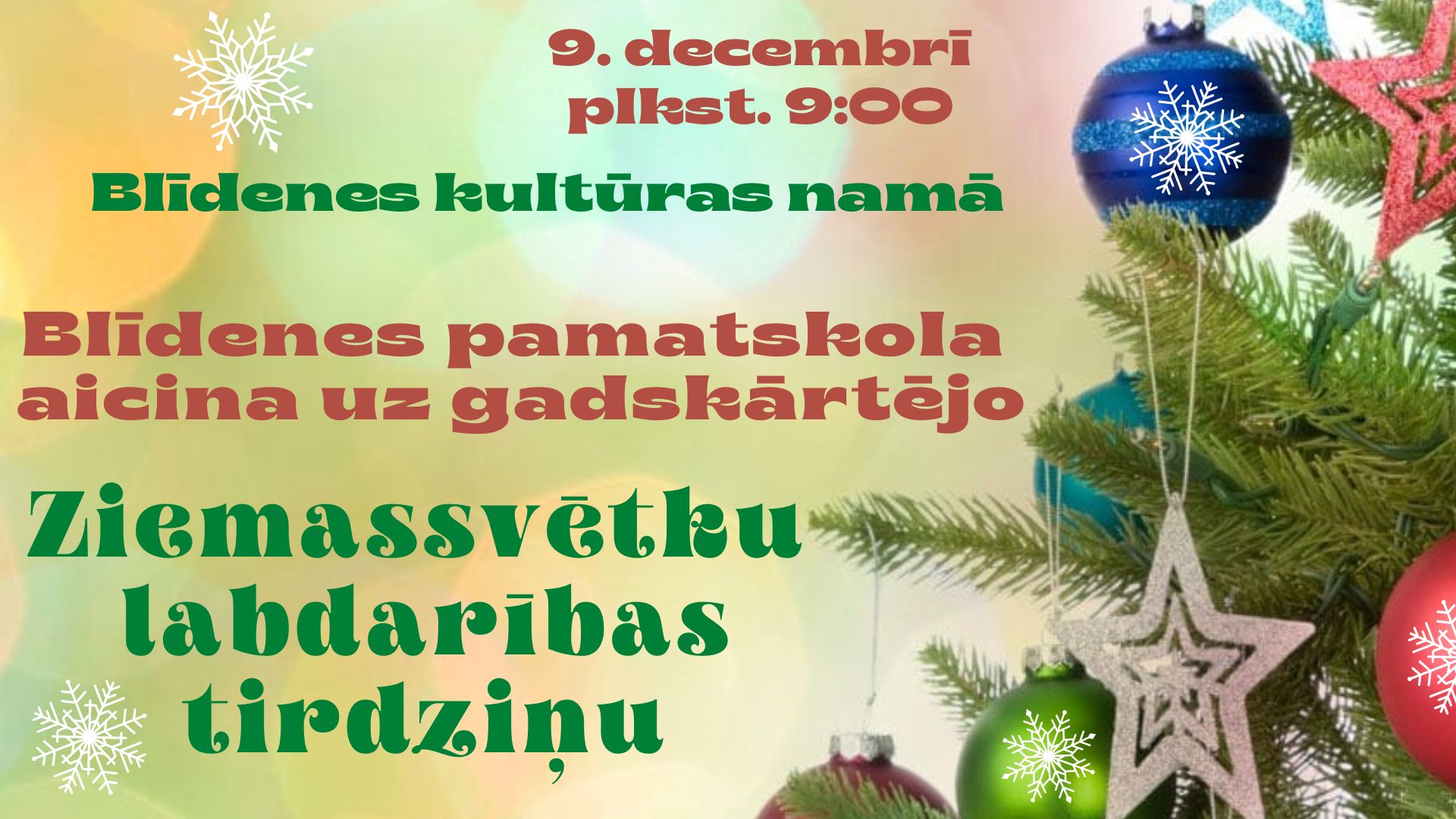 Ziemassvētku labdarības tirdziņš